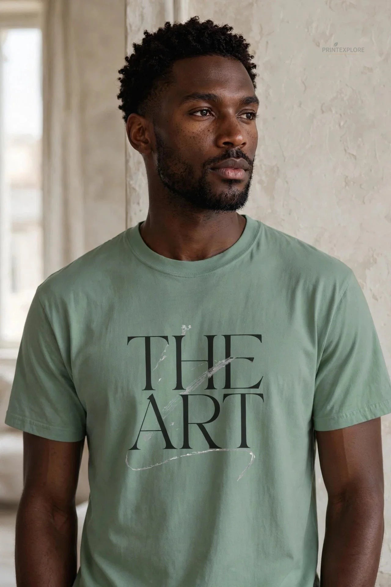 The Art Comfort Colors® Minimalist Typography T-Shirt - PRINT EXPLORE