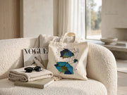 Botanical Canvas Tote Bag|Blue Flowers - PRINT EXPLORE