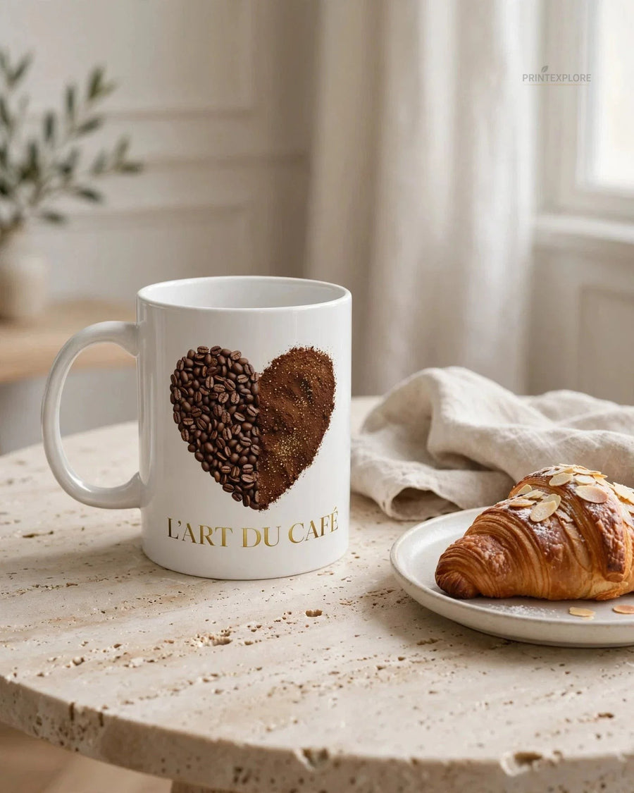 Heart Art Ceramic Mug 11oz – for Creative Souls - PRINT EXPLORE