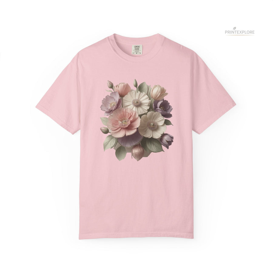 Vintage Floral Art T-Shirt - PRINT EXPLORE