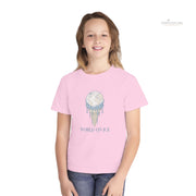 Youth World on Ice Midweight Artistic Kids Graphic T-Shirt - PRINT EXPLORE