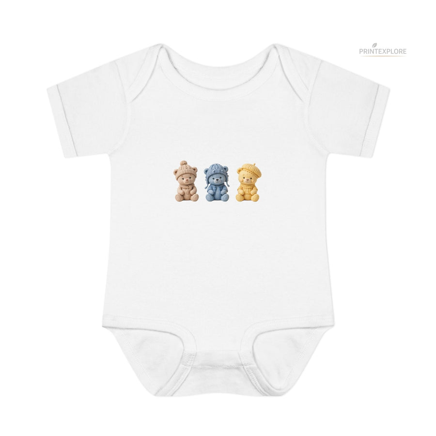 Lovely Bears Infant Bodysuit - PRINT EXPLORE
