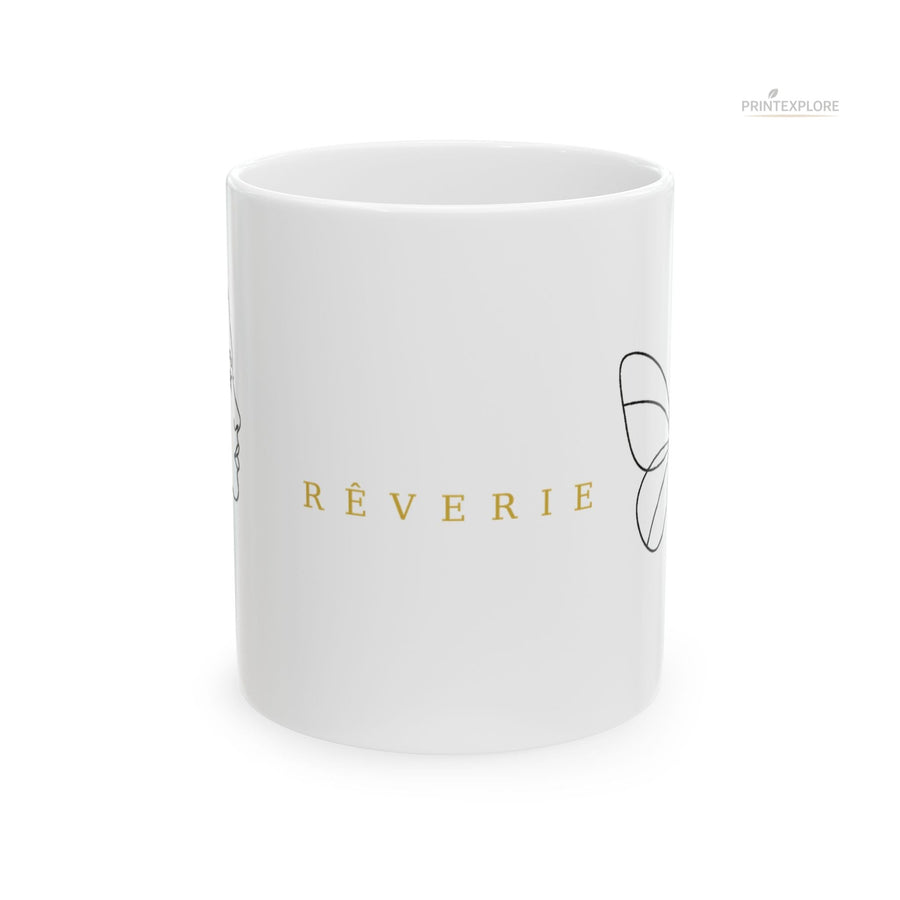 Feminine Line Art Coffee Mug 11oz| RÊVERIE - PRINT EXPLORE