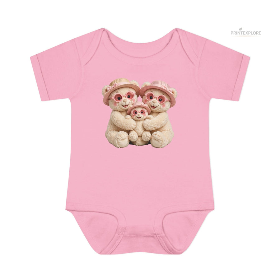 Soft & Comfy Infant Baby Rib Bodysuit - PRINT EXPLORE