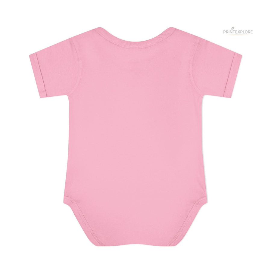 Soft & Comfy Infant Baby Rib Bodysuit - PRINT EXPLORE