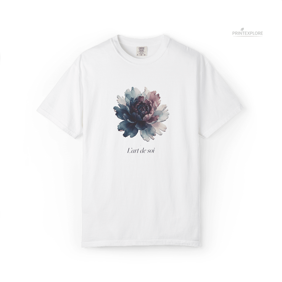 Floral Watercolor Art Tee – Comfort Colors 1717 - PRINT EXPLORE