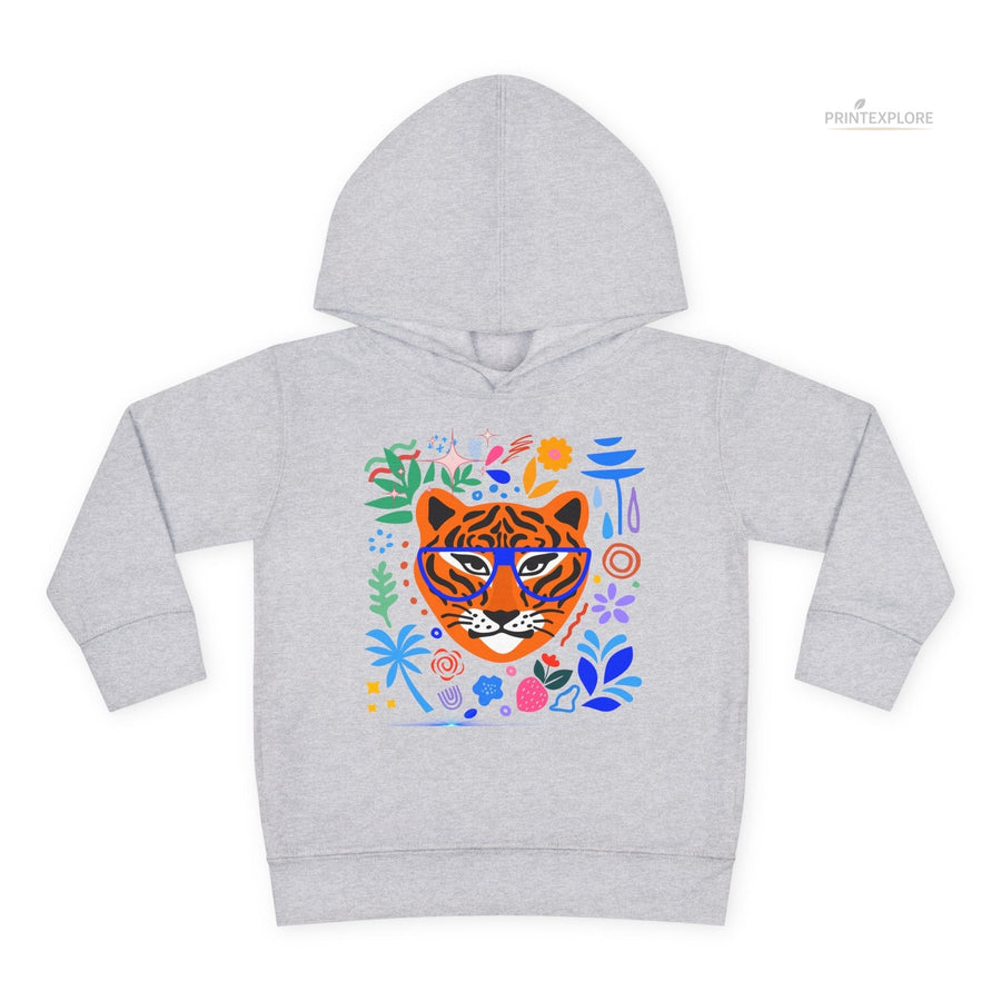 Tiger Toddler Pullover Fleece Hoodie - PRINT EXPLORE